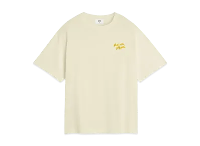 Maison Kitsune Handwritten Embroidery Oversize T-shirt "Alabaster"