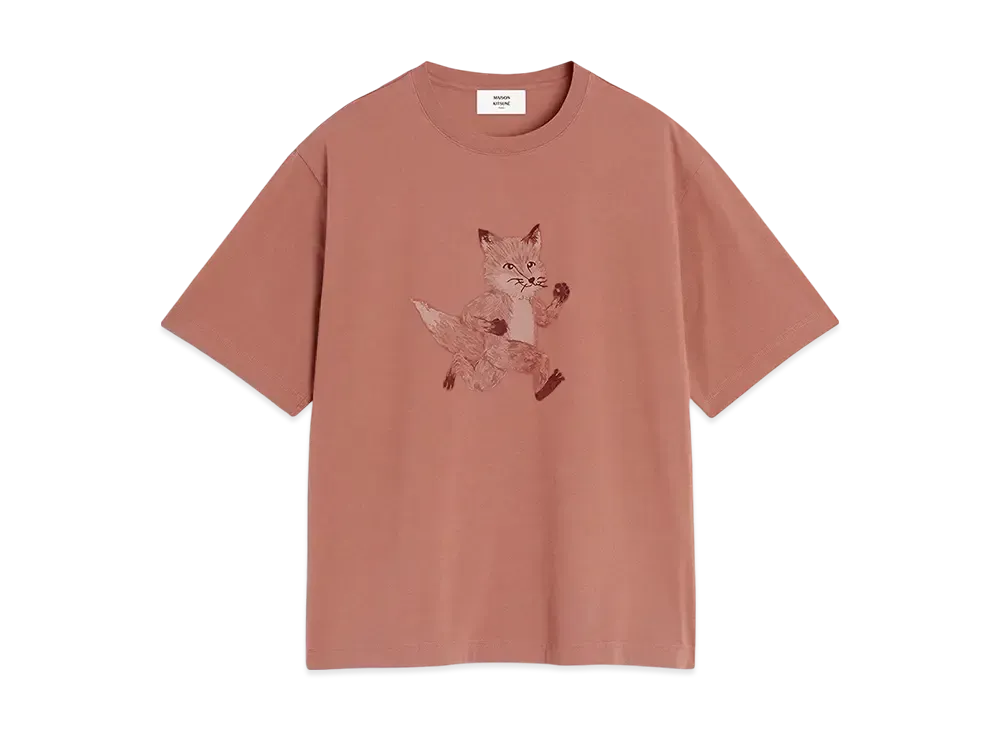 Maison Kitsune Speedy Fox Print Oversize T-Shirt "Brunette"