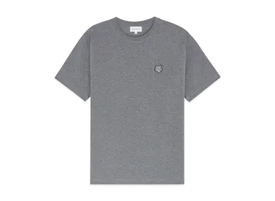 Maison Kitsune Bold Fox Head Patch Comfort T-Shirt "Medium Grey Melange"