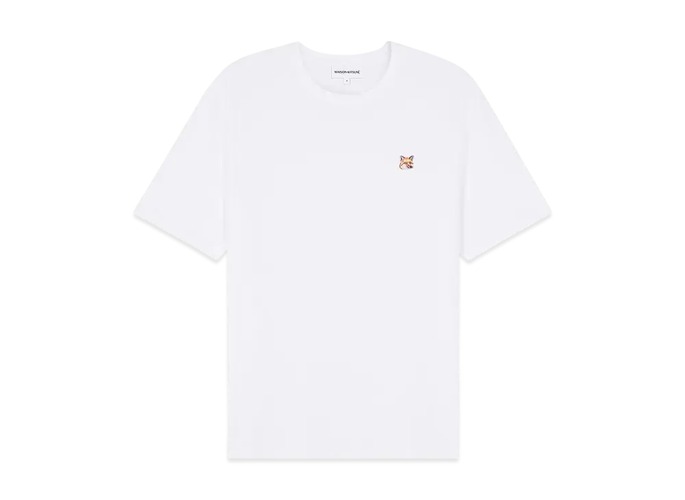 Maison Kitsune Fox Head Patch Regular T-shirt "White"