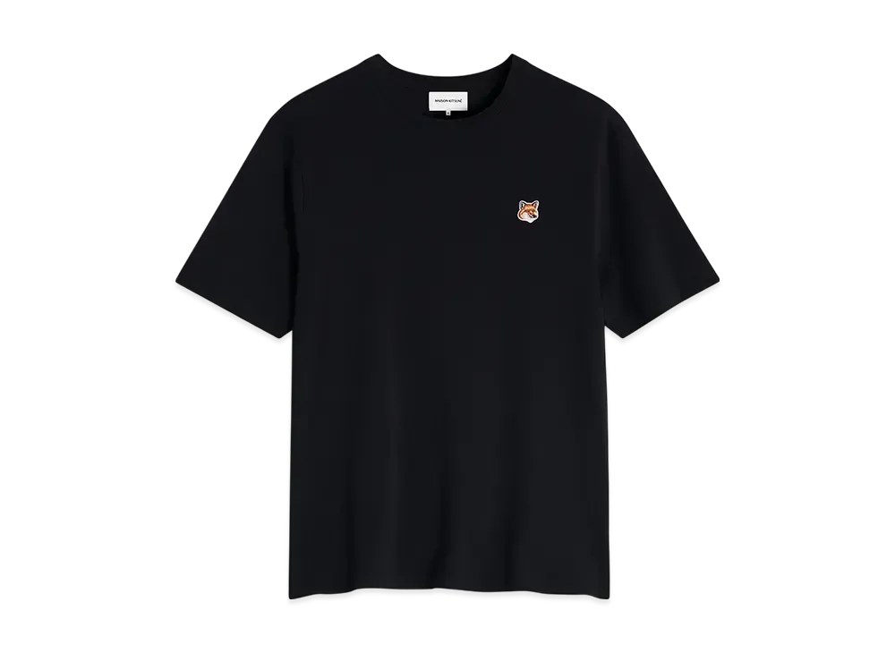 Maison Kitsune Fox Head Patch Regular T-shirt "Black"