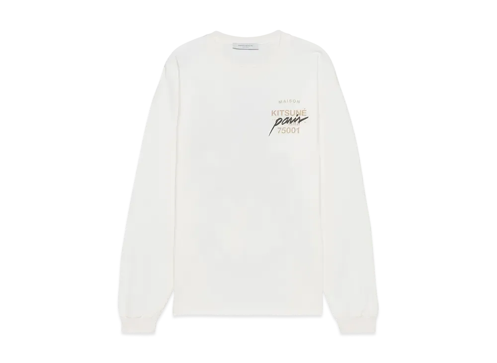 Maison Kitsune JP Exclusive New Fox LS T-shirt "White"