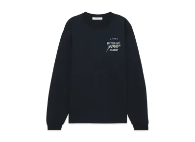 Maison Kitsune JP Exclusive New Fox LS T-shirt "Black"