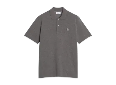 Maison Kitsune Bold Fox Head Patch Comfort Polo "Medium Grey Melange"