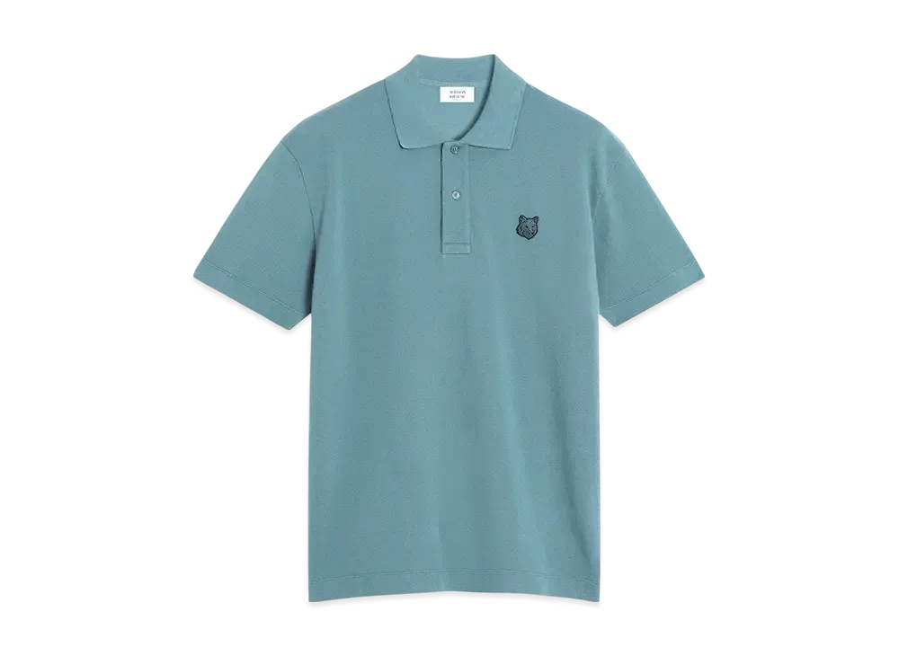 Maison Kitsune Bold Fox Head Patch Comfort Polo "Seine Blue"