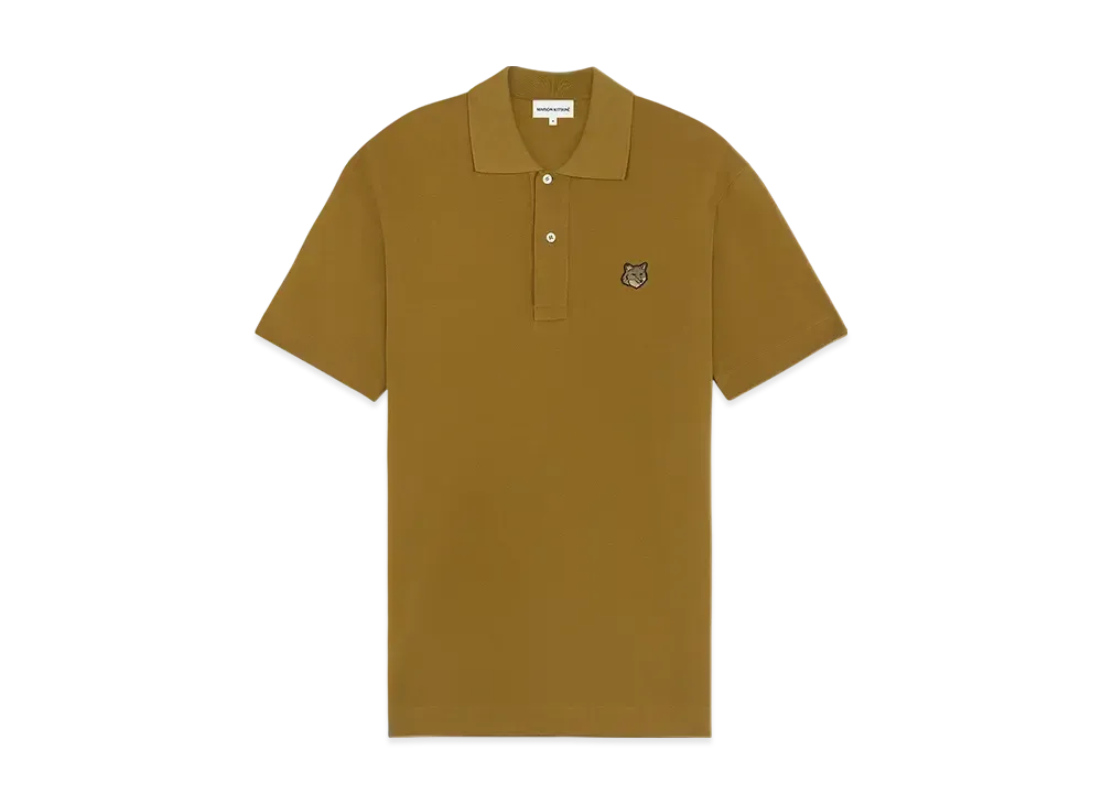 Maison Kitsune Bold Fox Head Patch Comfort Polo "Khaki Green"