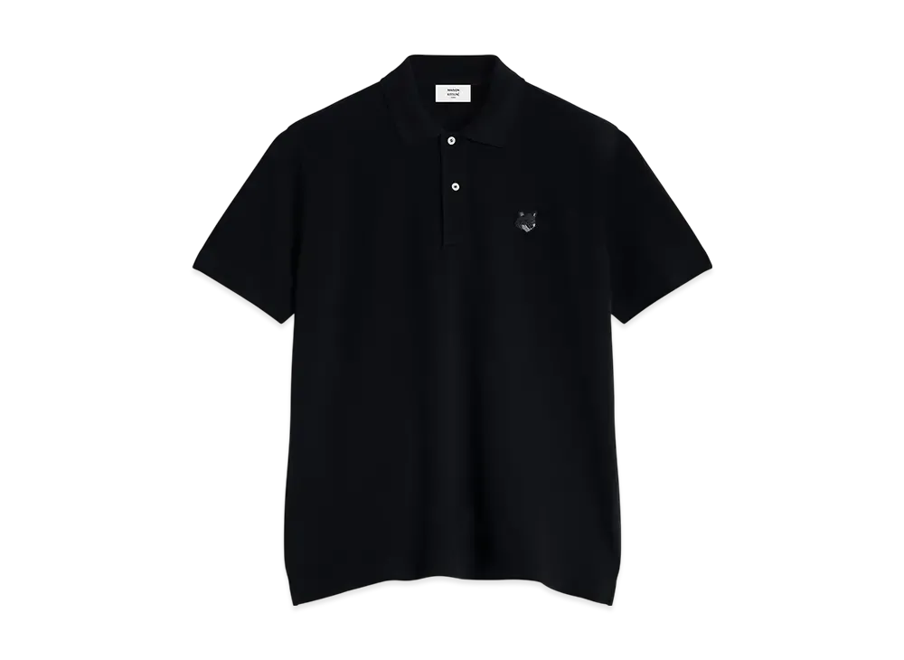 Maison Kitsune Bold Fox Head Patch Comfort Polo "Black"