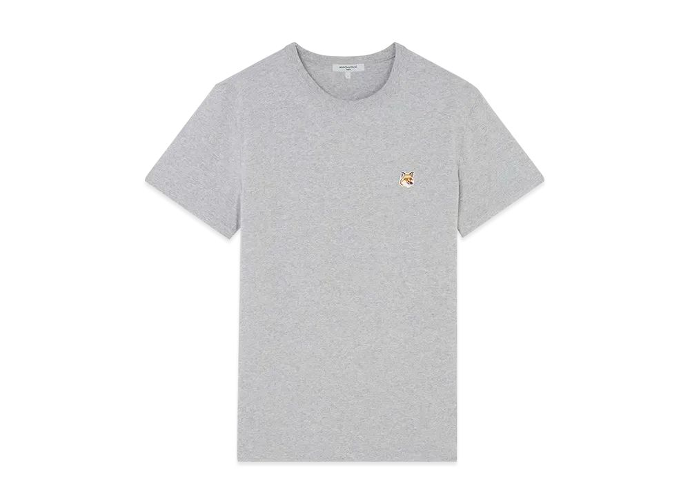 Maison Kitsune Fox Head Patch Classic T-Shirt "Grey Melange"
