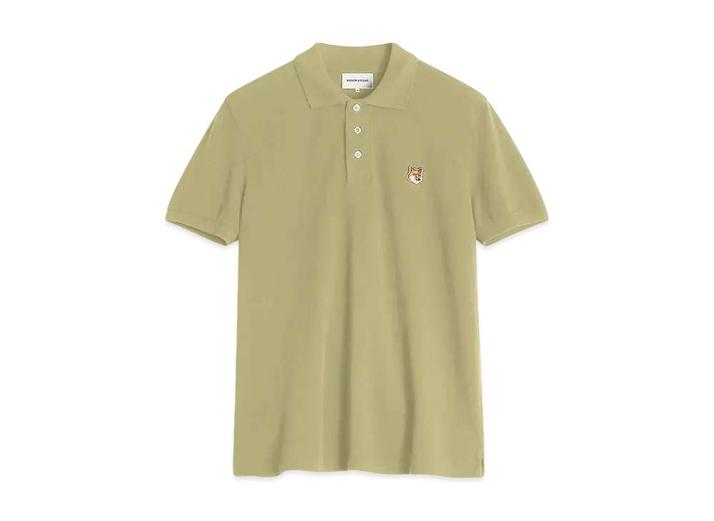 Maison Kitsune Fox Head Patch Regular Polo "Canvas"