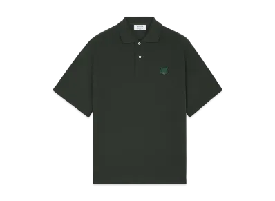 Maison Kitsune Bold Fox Head Patch Oversize Polo "Ranger Green"