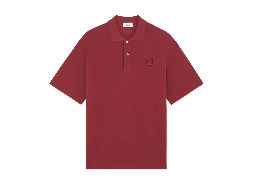 Maison Kitsune Bold Fox Head Patch Oversize Polo "Teak"