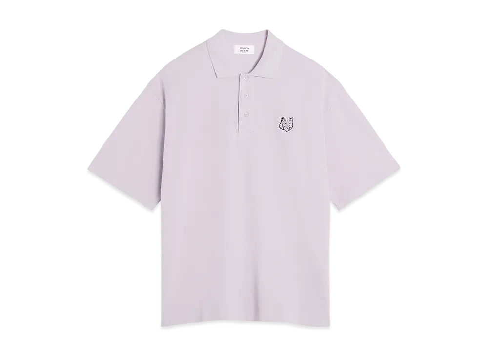 Maison Kitsune Bold Fox Head Patch Oversize Polo "Soft Mauve"