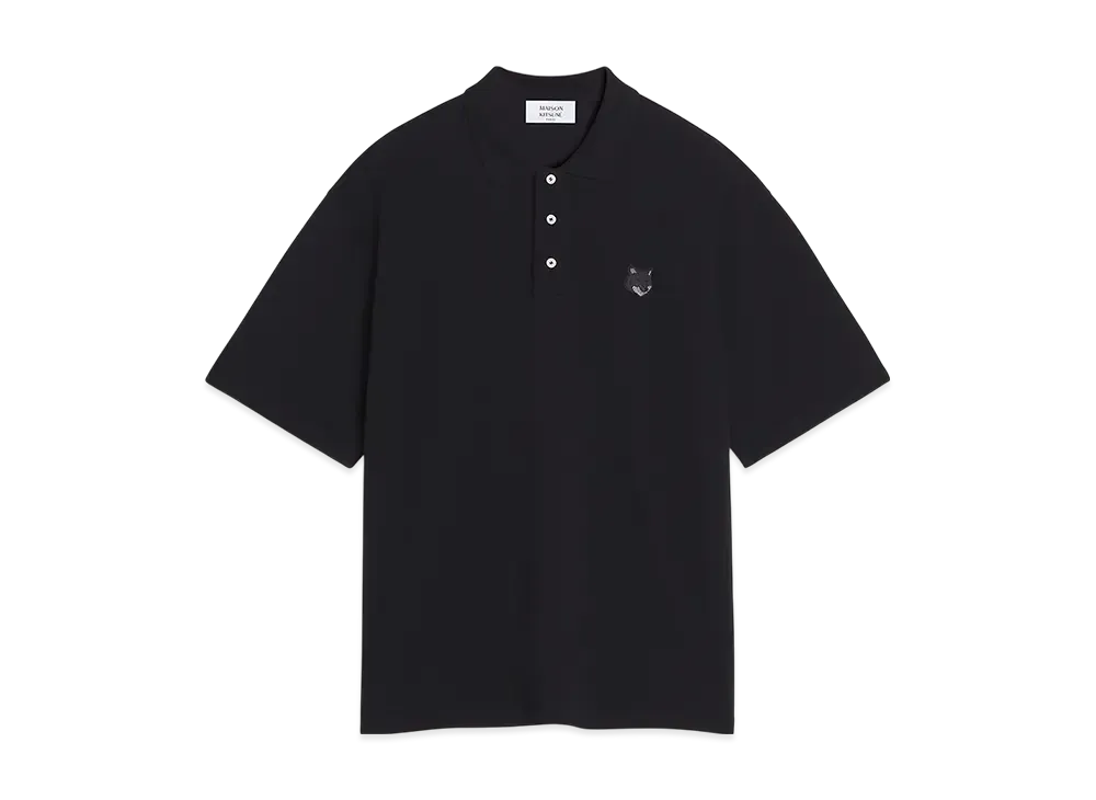 Maison Kitsune Bold Fox Head Patch Oversize Polo "Black"