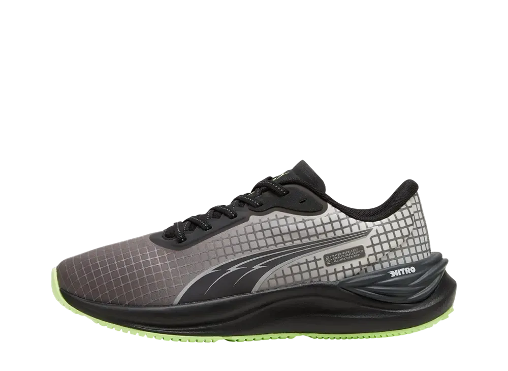 プーマ ウィメンズ エレクトリファイ ニトロ3 TR "プーマブラック/グレイシャルグレー/フィジーアップル"