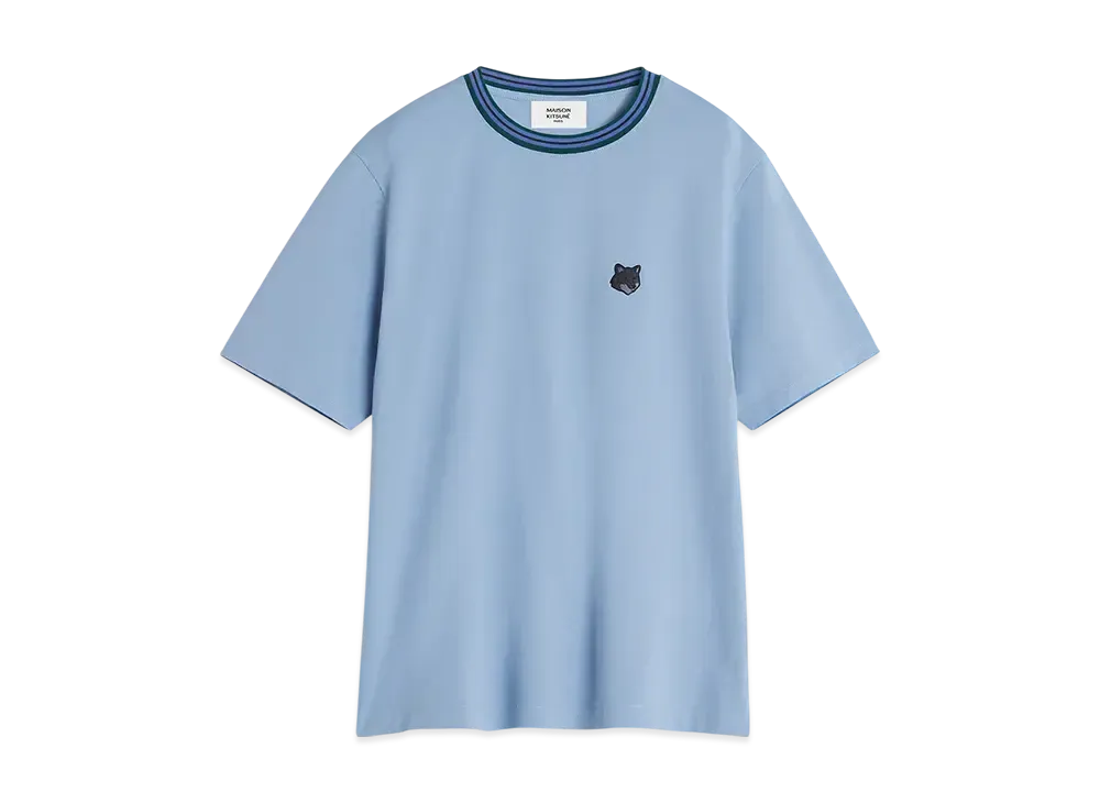 Maison Kitsune Fox Head Patch Comfort T-Shirt "Grey Blue"