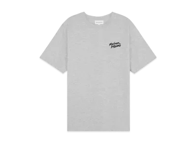 Maison Kitsune Handwriting Comfort T-shirt "Light Grey Melange/Black"