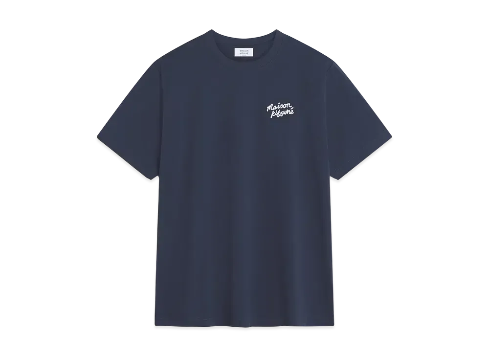 Maison Kitsune Handwriting Comfort T-shirt "Ink Blue"