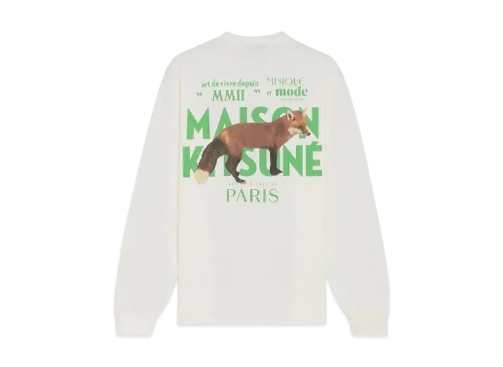 Maison Kitsune JP Exclusive Fox LS T-shirt "White"