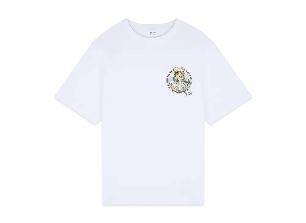 Maison Kitsune Rambling Fox Oversize T-shirt "White"