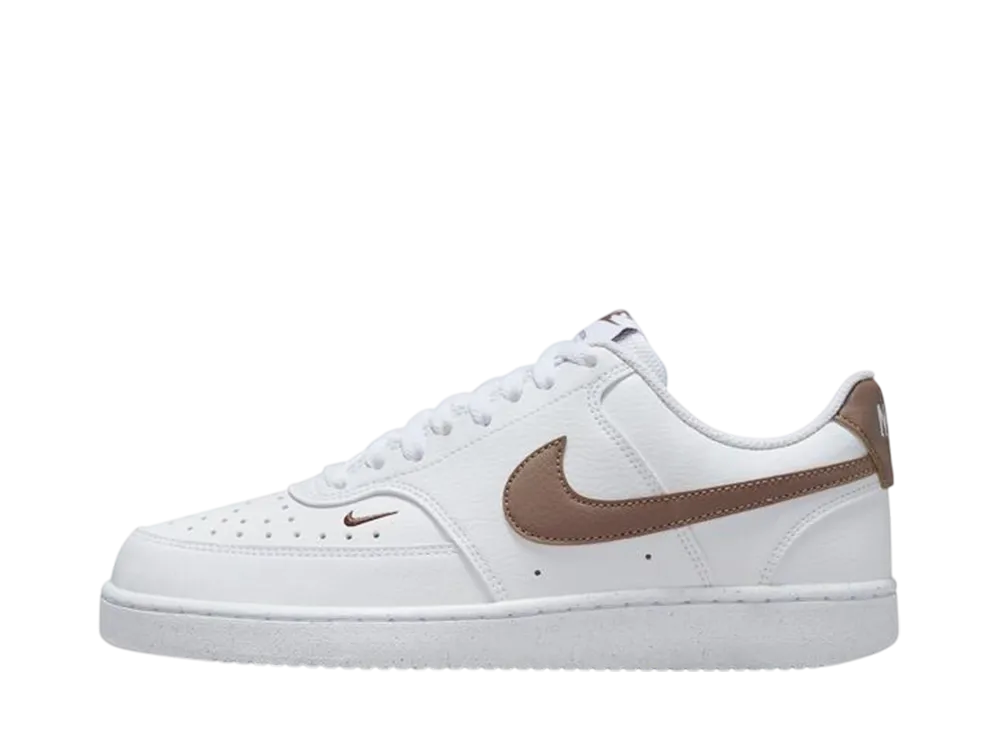 ナイキ ウィメンズ コートビジョン ロー ネクストネイチャー "ホワイト/ブラウン"