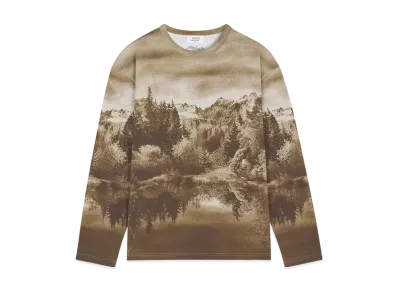 Maison Kitsune Landscape Comfort T-Shirt "Smoke"