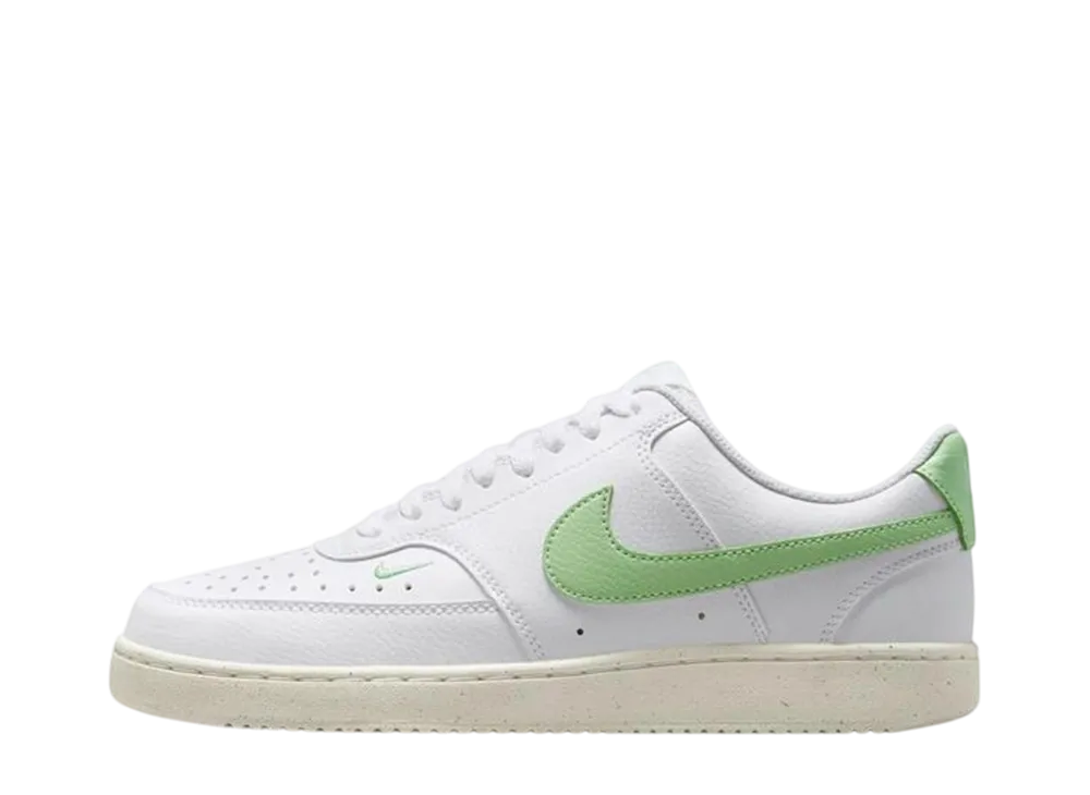 ナイキ ウィメンズ コートビジョン ロー ネクストネイチャー "ホワイト/グリーン"