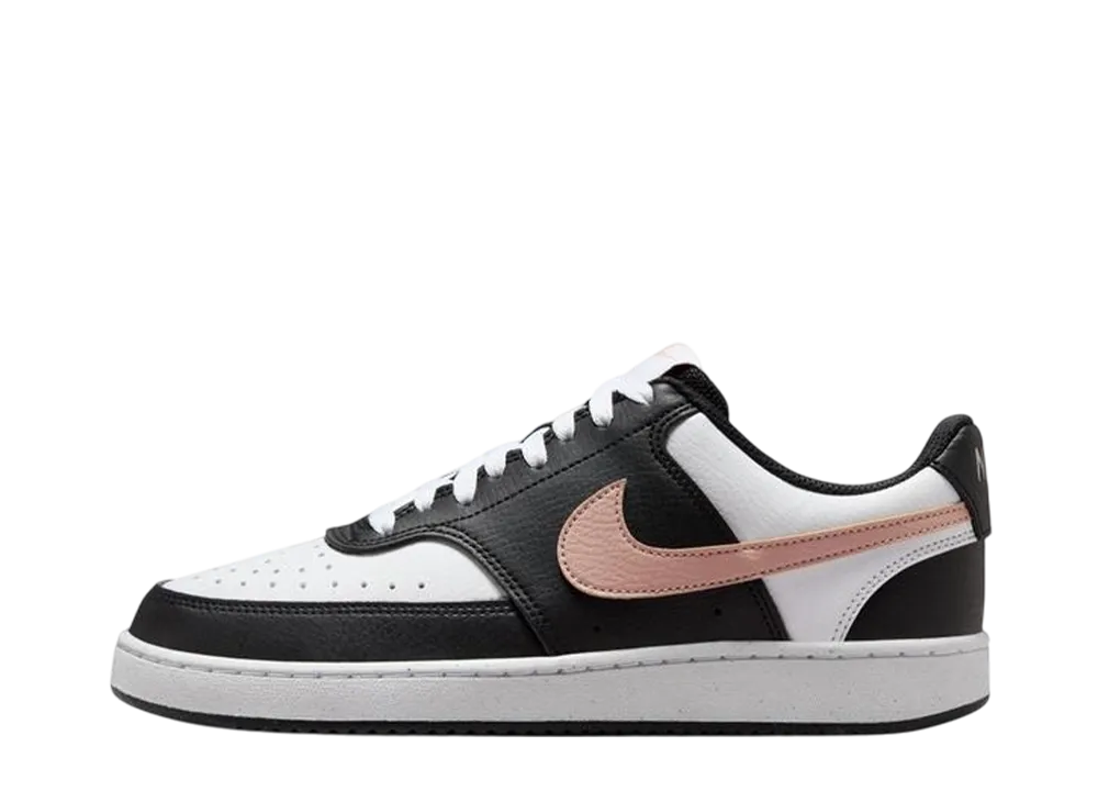 ナイキ ウィメンズ コートビジョン ロー ネクストネイチャー "ブラック/ピンクベージュ"