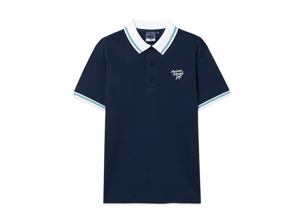 Maison Kitsune Golf Logo Polo "Navy"