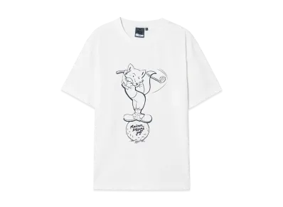 Maison Kitsune Golf Swing Fox Print T-Shirt "White"