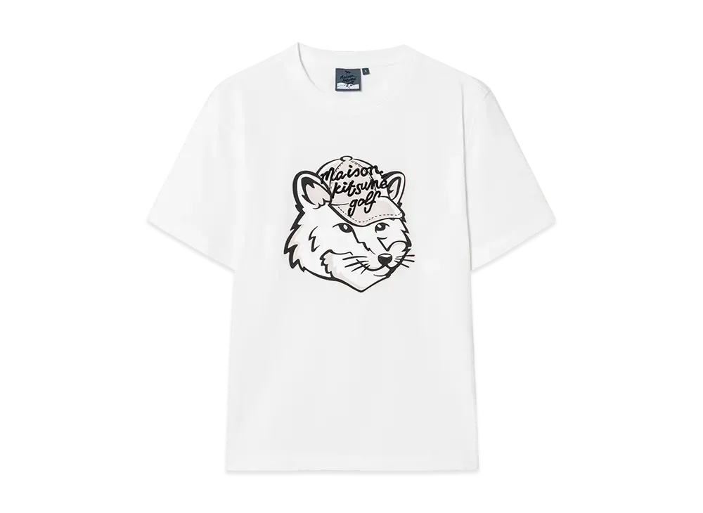 Maison Kitsune Golf Fox Head T-shirt "White"