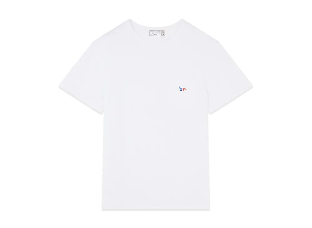 Maison Kitsune Tricolor Fox Patch T-Shirt "White"