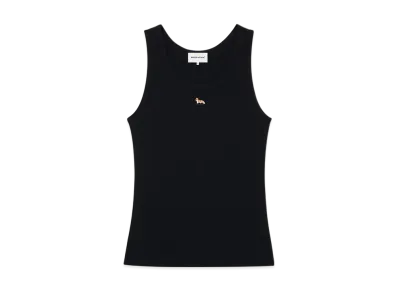 Maison Kitsune Baby Fox Rib Tank Top "Black"