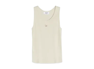 Maison Kitsune Baby Fox Patch Rib Tank Top "Marble"