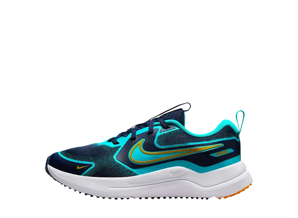 ナイキ GS コズミックランナー "ミッドナイトネイビー/ダスティーカクタス/ホワイト/オレンジピール" (キッズ)