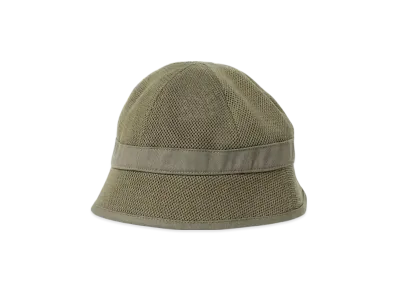 BEAMS Mesh Bell Hat "Olive"