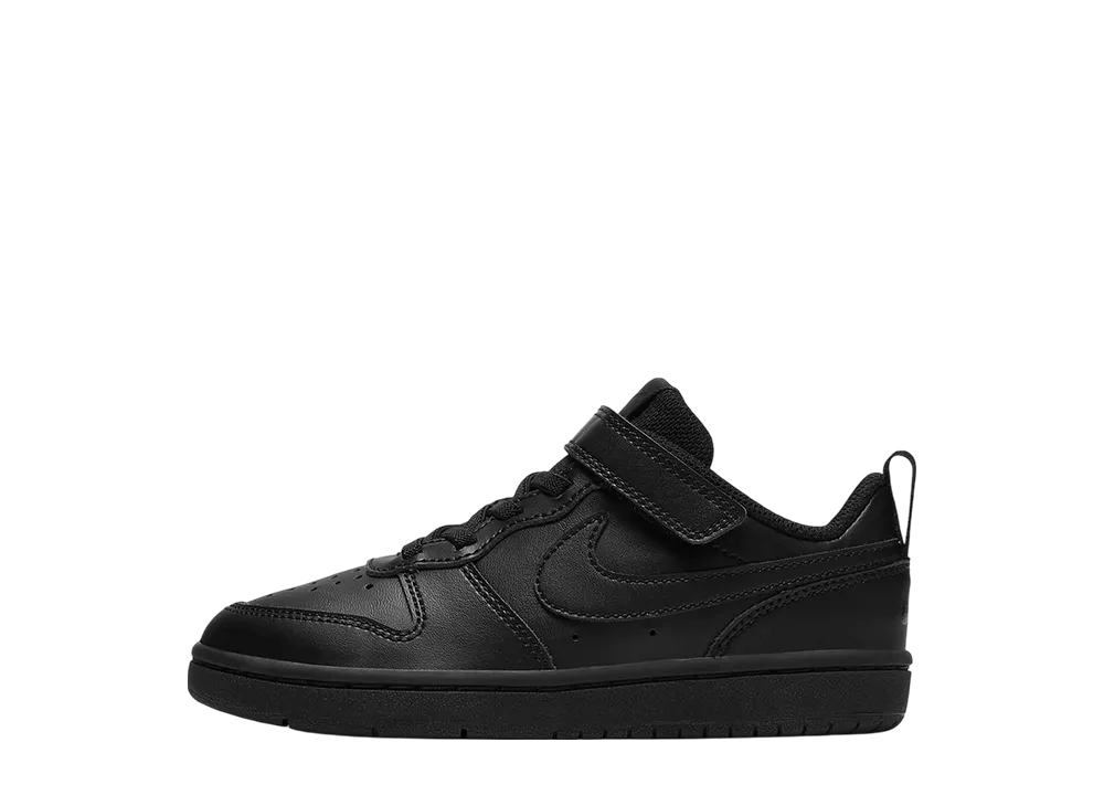 ナイキ PS コートボロー ロー2 "トリプルブラック" (キッズ)