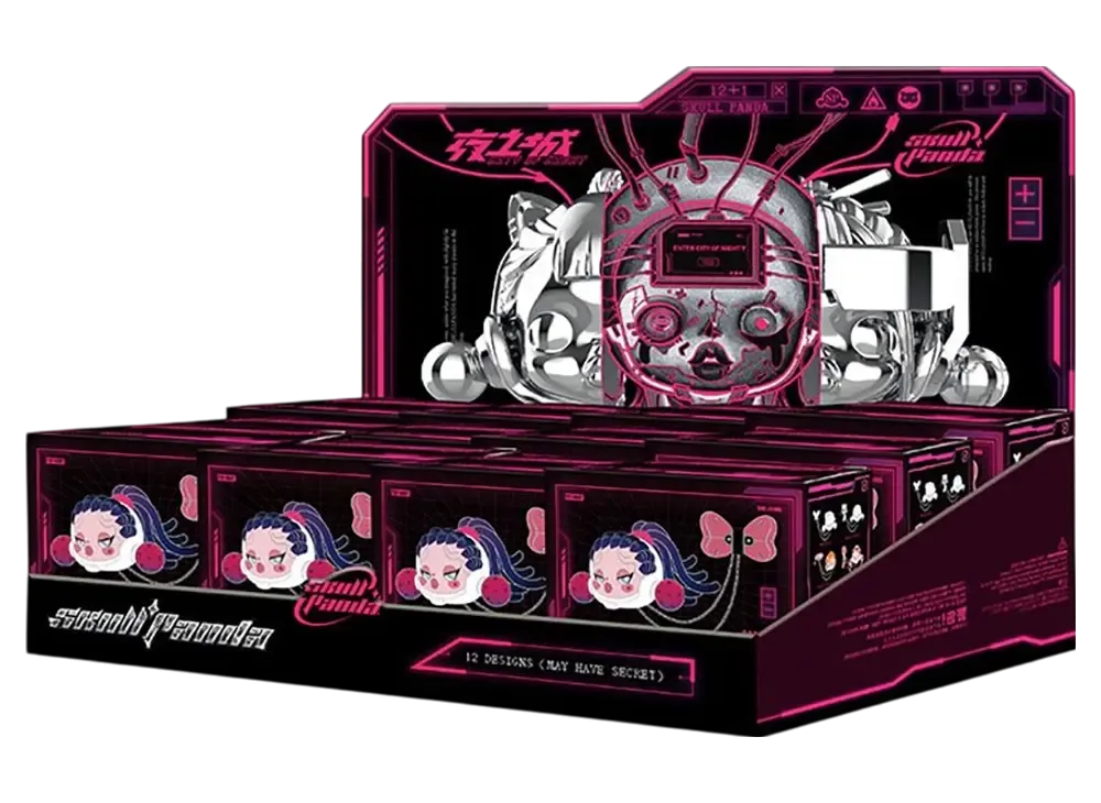 POP MART SKULLPANDA City of Night Series Chain Brooch [Assortment Box]