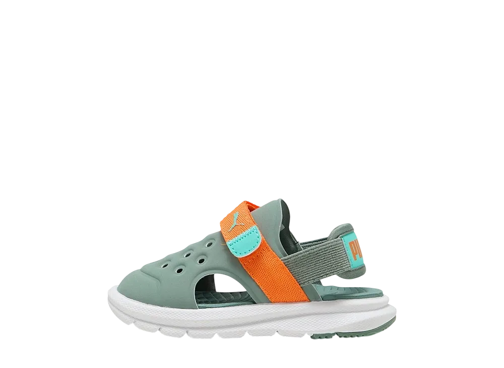 Puma TD Evolve Sandal "Green Moon/Orange Glo/Aquatic"