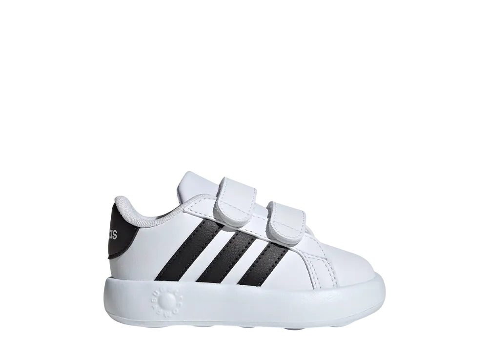 アディダス TD グランドコート2.0 "クラウドホワイト/コアブラック" (キッズ)