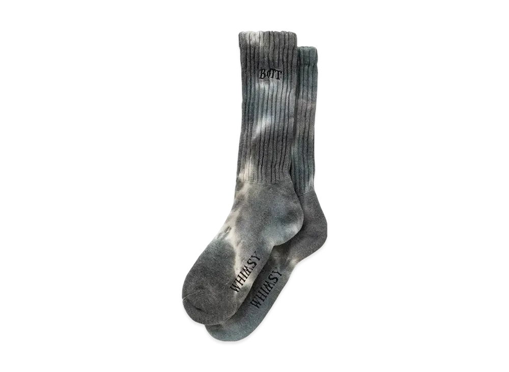 BoTT x WIMSY Tie-Dye Socks "Black"