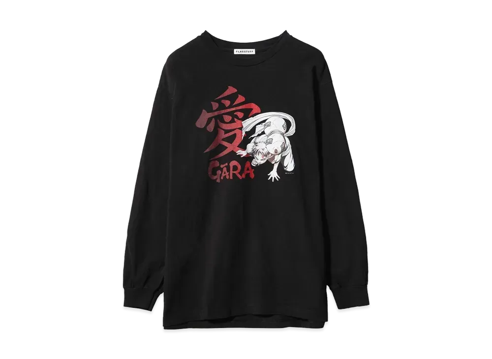 NARUTO x F-LAGSTUF-F "GARA" L/S TEE "BLACK"