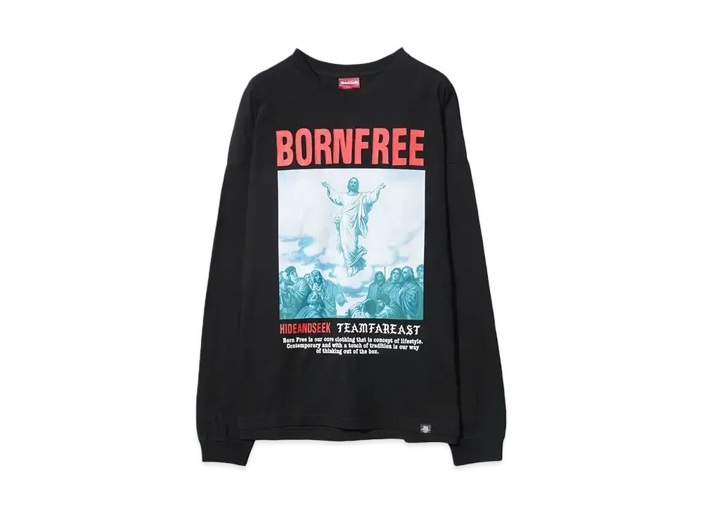 Hide and Seek Jesus L/S Tee "BLACK"