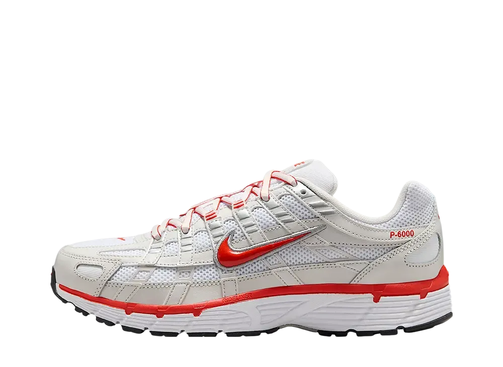 Nike Women's P-6000 "White/Platinum Tint/Black/Picante Red"
