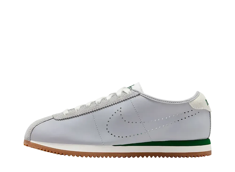 Nike Women's Cortez Leather "Wolf Grey/Summit White/Gum Medium Brown/Sport Green"