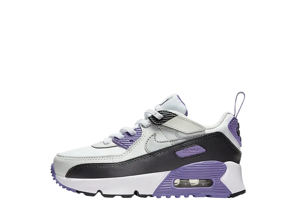 Nike PS Air Max 90 EasyOn "White/Dusty Amethyst/Photon Dust/Light Smoke Grey"