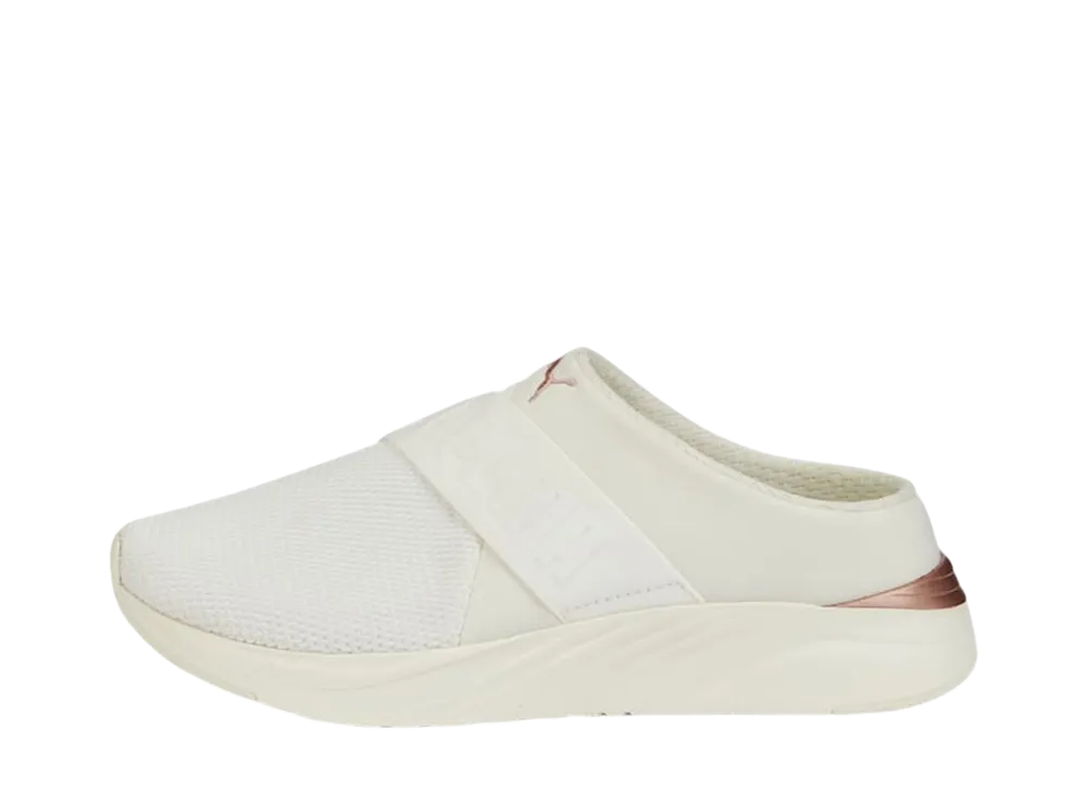 Puma Women's Softride Ruby Mule Clog "Marshmallow/Rose Gold"