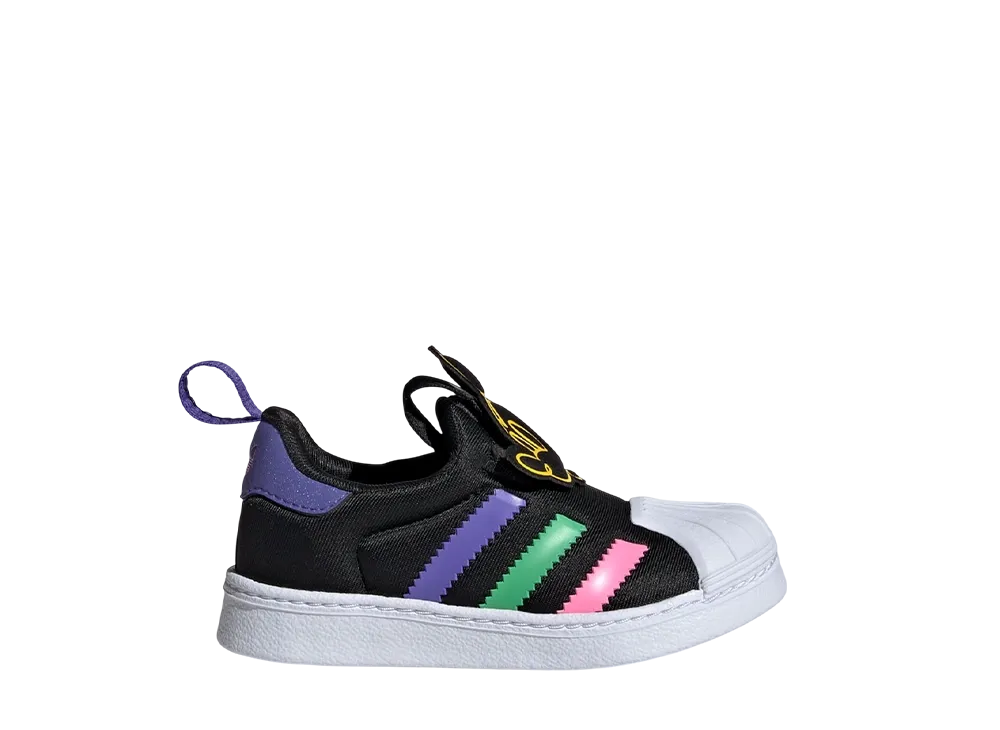 ディズニー ミッキー × アディダスオリジナルス TD SST 360 "コアブラック/クラウドホワイト/イエロー" (キッズ)