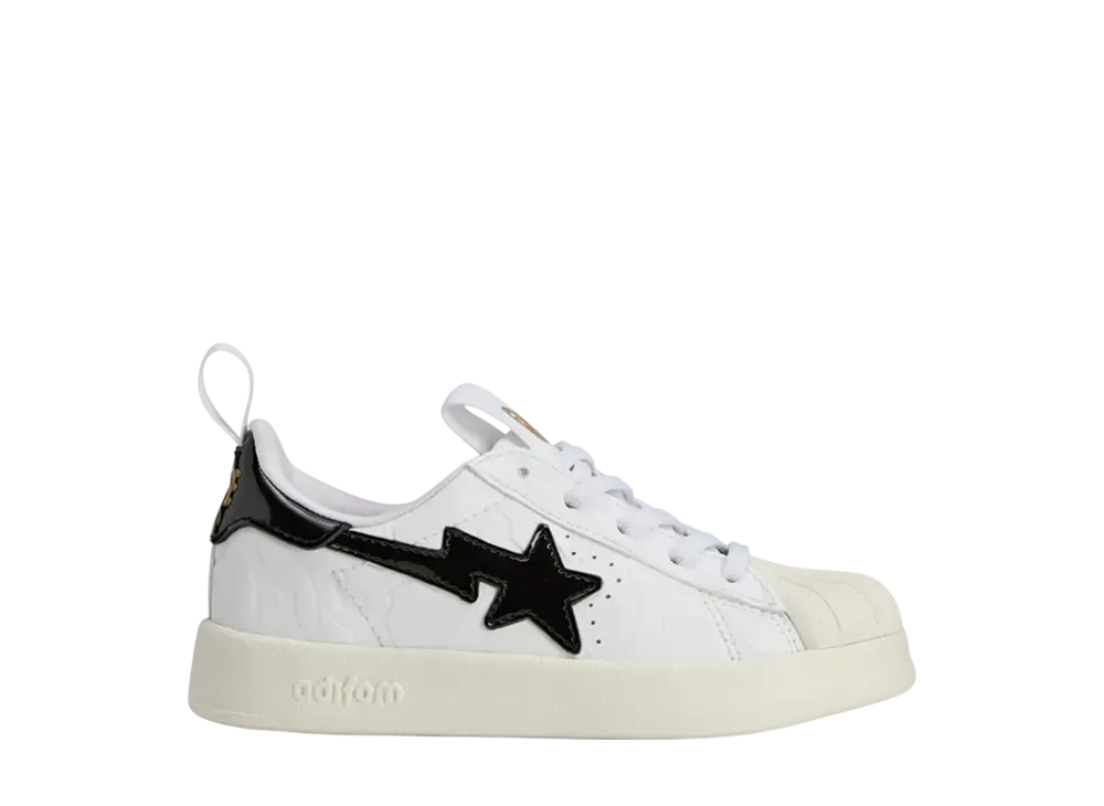 A BATHING APE × adidas PS Adiform Superstar 360 "Cloud White/Core Black/Gold Metallic"
