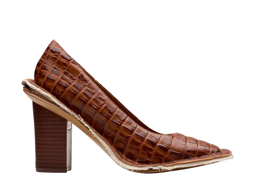 マーティンローズ × クラークス ウィメンズ ヒール "タンレザー"