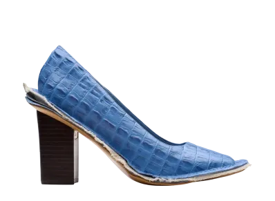 Martine Rose × Clarks Women's Heel "Blue Leather"